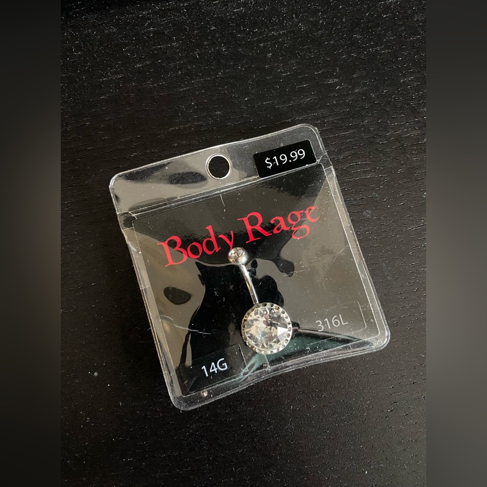 Big Diamond bellybutton ring